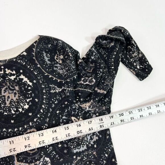 Talbots Merino Wool Sweater Womens MP Crew Floral Tribal Long Sleeve Pullover - Picture 5 of 9